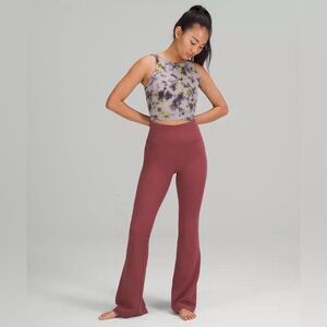 NEW Lululemon Groove Pant Flare Super High Rise Flared Smoky Red Size 18